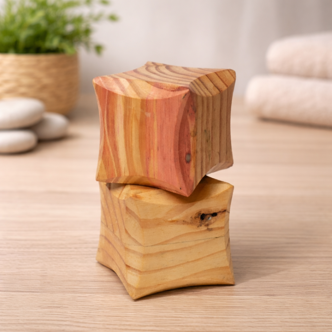 Handcrafted Wooden Paperweight – Natural Desk Accessory
