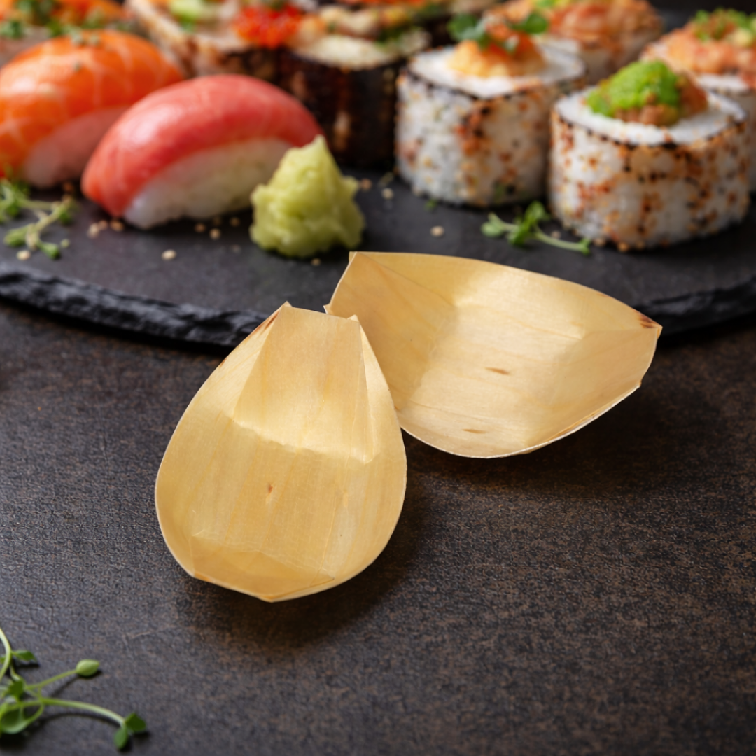 Eco-Friendly Bamboo Sushi Dish | Multipurpose Serving Dish