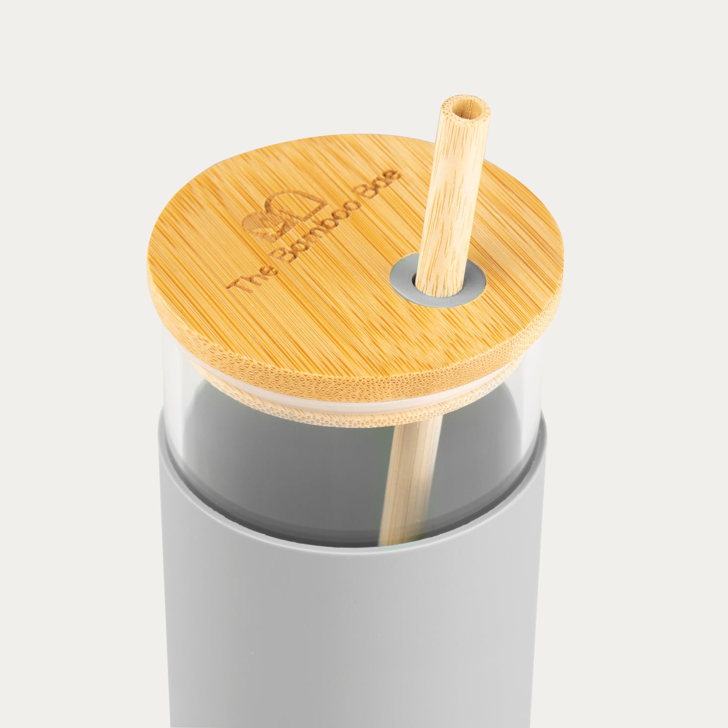 Glass Sipper With Bamboo Lid & Straw | Tumbler with Sleeve | Glass Water Bottle
