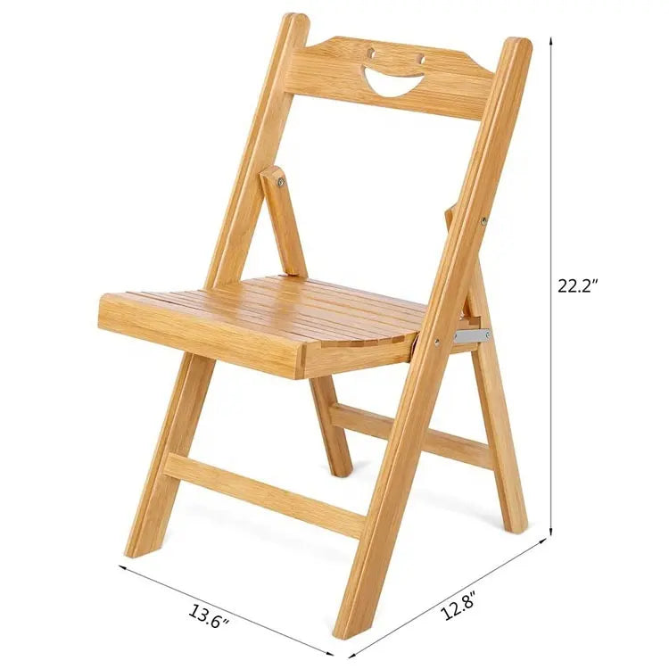 Bamboo Folding Chair for Kids & Teenagers
