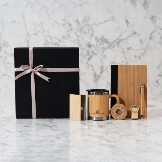 Corporate Gifts Online – Eco Desk Essentials Gift Set – The Bamboo Bae