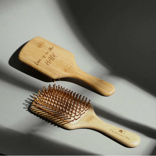 Bamboo Hair Brush | Paddle Brush for Women & Men - Bamboo Comb | Eco-Friendly Bamboo Hair Brush for Hair Care & Growth