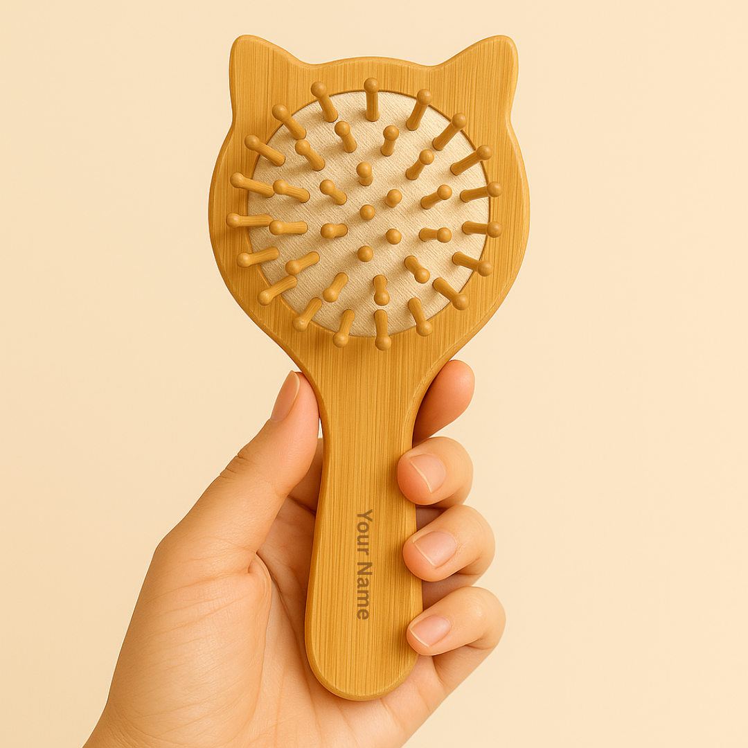 Bamboo Hair Brush | Paddle Brush for Women & Men - Bamboo Comb | Eco-Friendly Bamboo Hair Brush for Hair Care & Growth