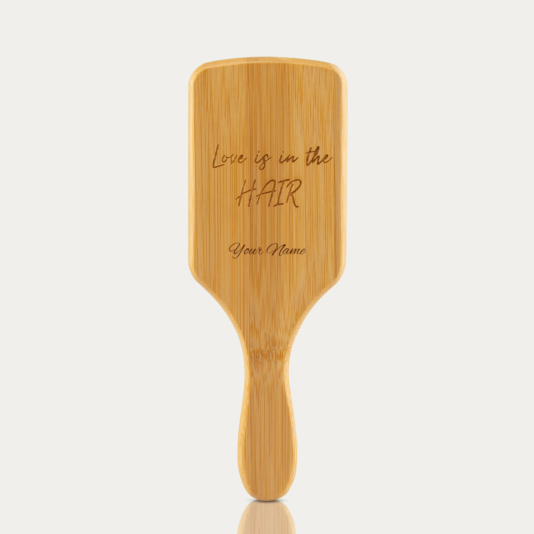 Bamboo Hair Brush - Paddle Brush for Women & Men - Bamboo Comb - Eco-Friendly Bamboo Hair Brush for Hair Care & Growth