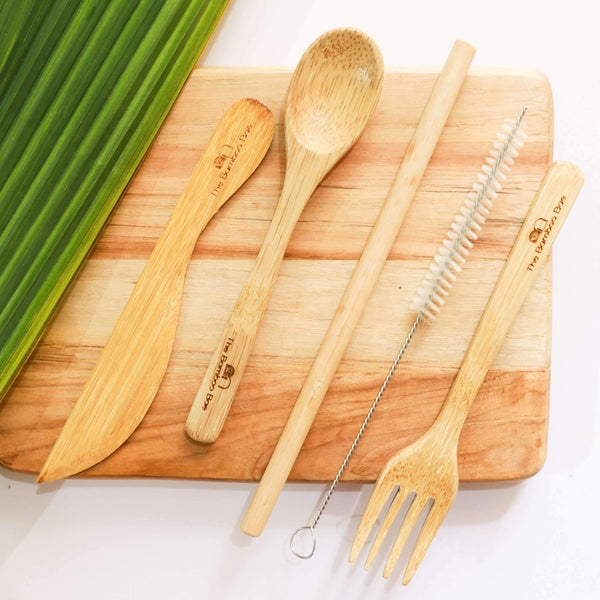 Gentlemen's Hardware Travel Bamboo Cutlery Set