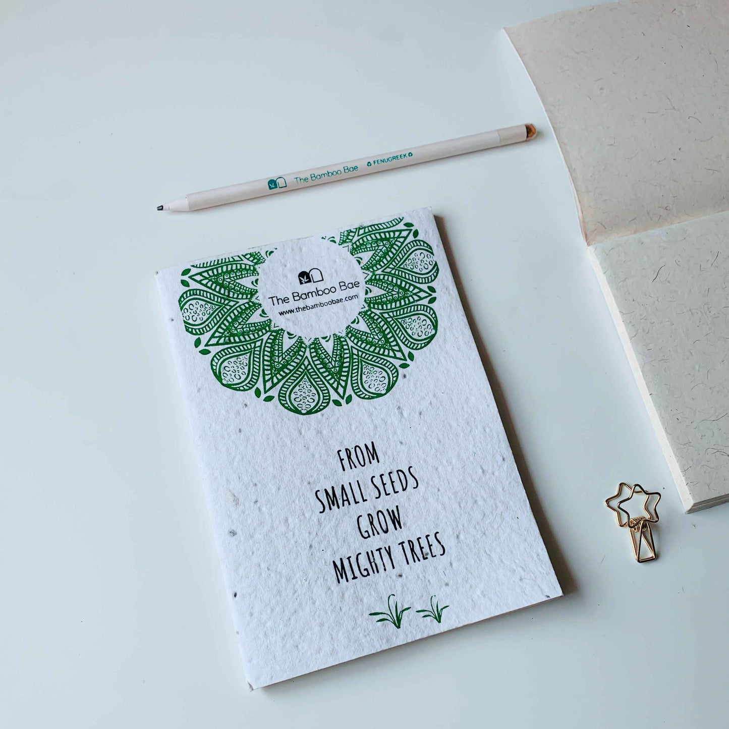 Plantable Notebook | Handmade Recycled Paper | Seed Cover Notepad | A5 Eco Friendly Notebook