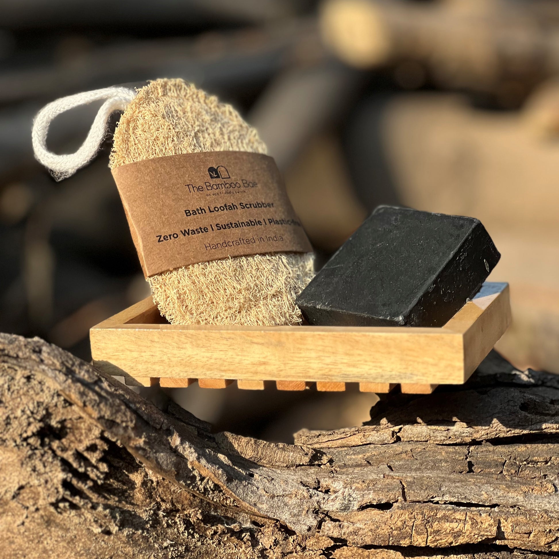 Vegan bamboo charcoal spa bar – natural cleansing soap for clear, refreshed, and moisturized skin.