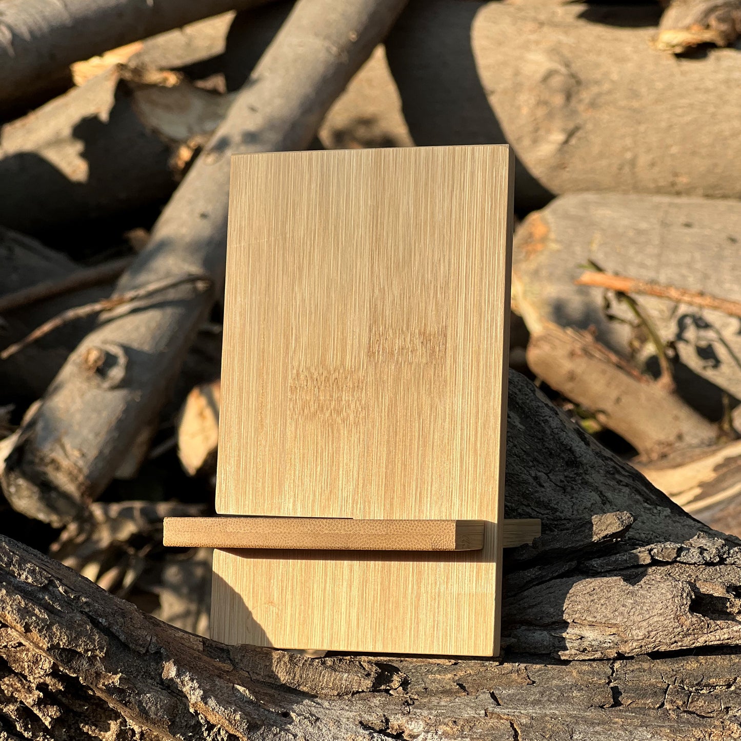 Bamboo Collapsible Mobile Stand