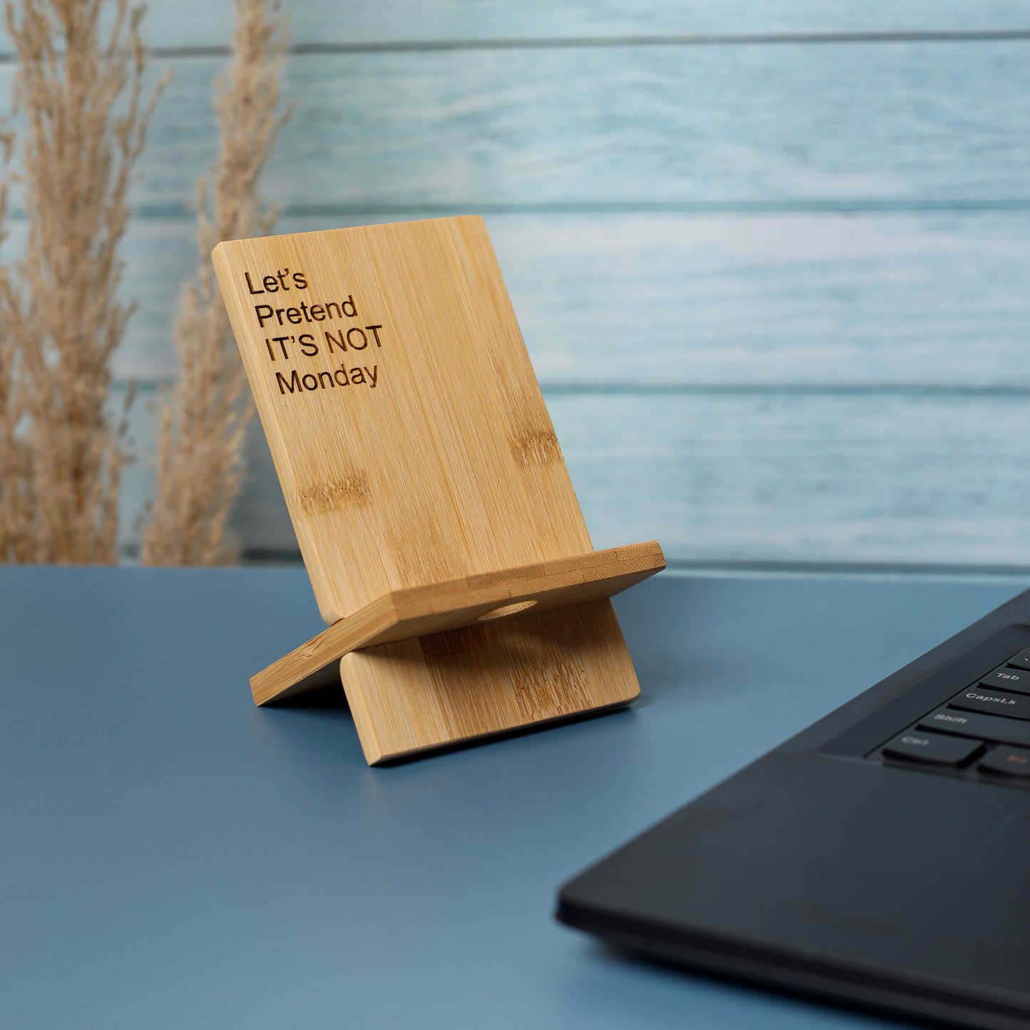 Bamboo Collapsible Mobile Stand