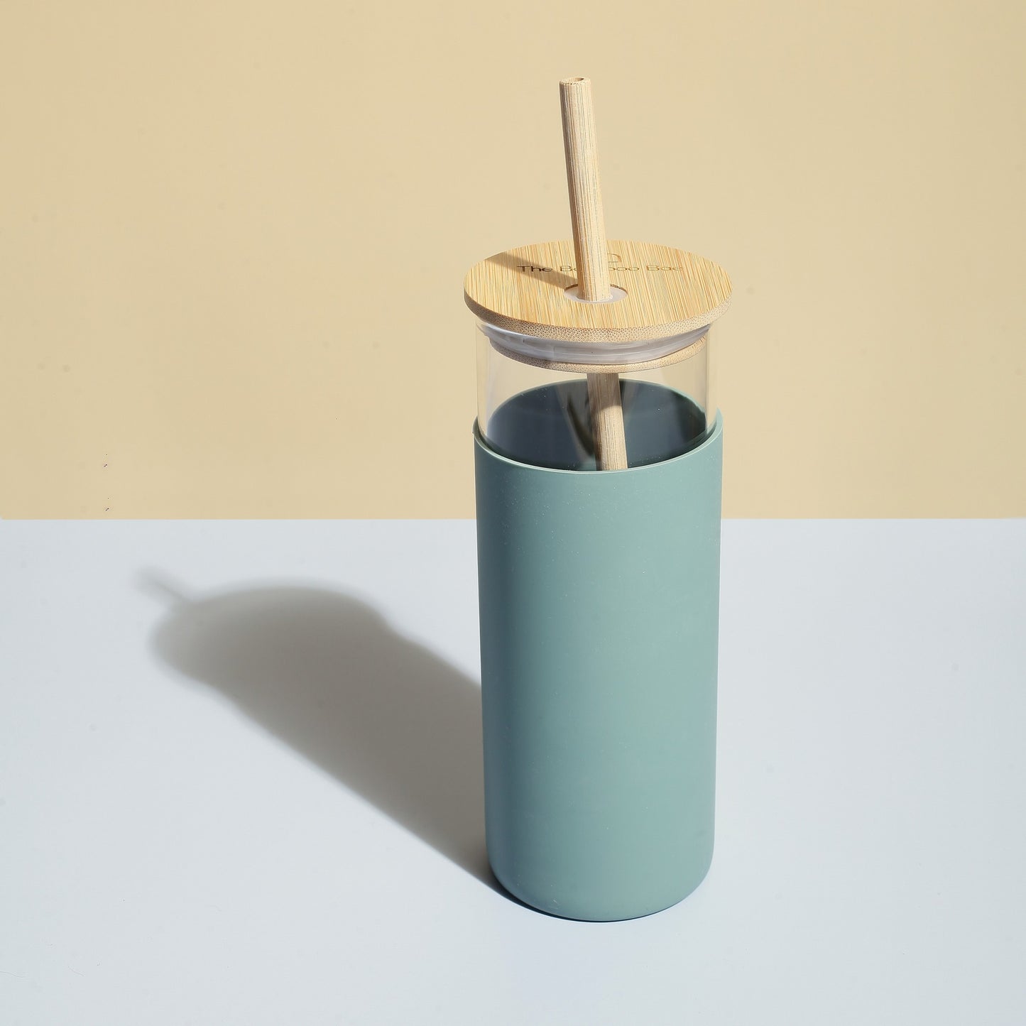 Glass Sipper with Bamboo Lid & Straw – Tumbler with Sleeve - The Bamboo Bae