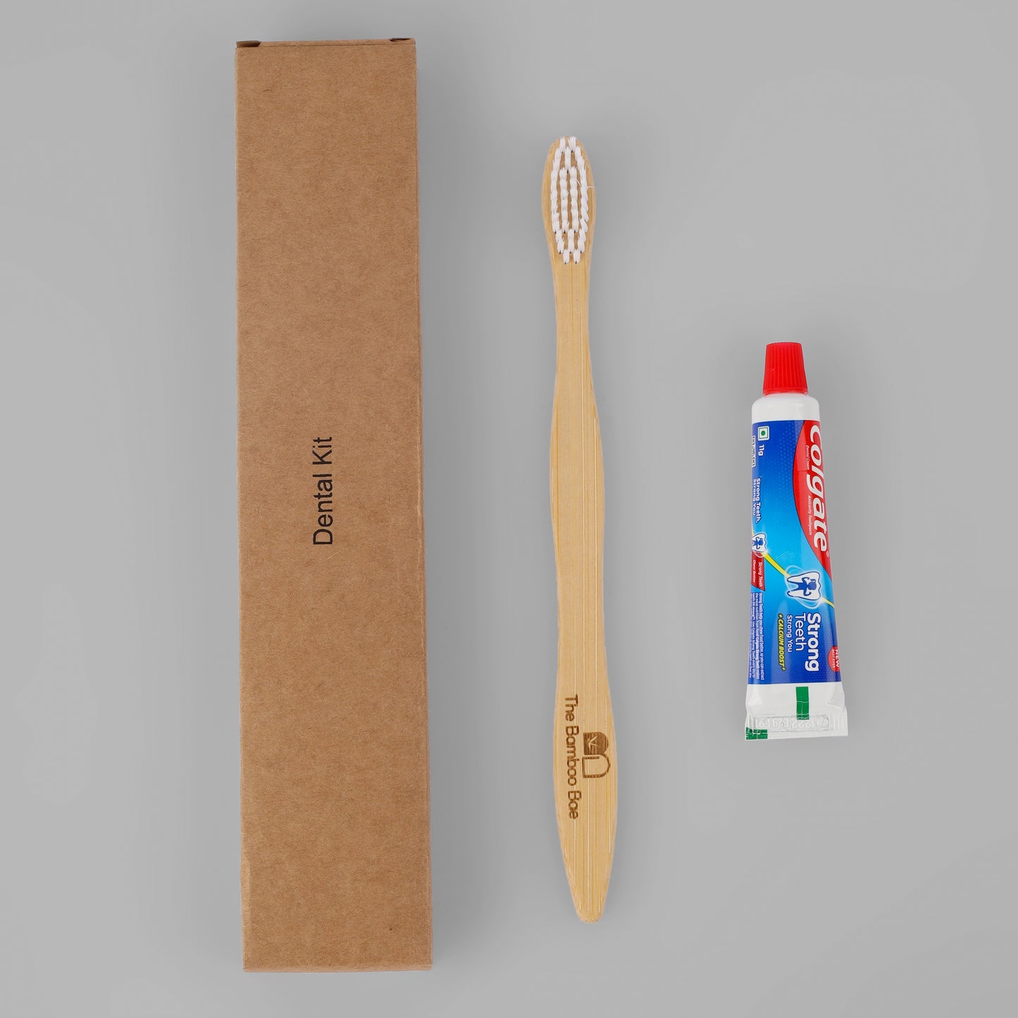 Bamboo Dental Kit For Hotels Hospitals Airlines | Wooden Toothbrush Kit