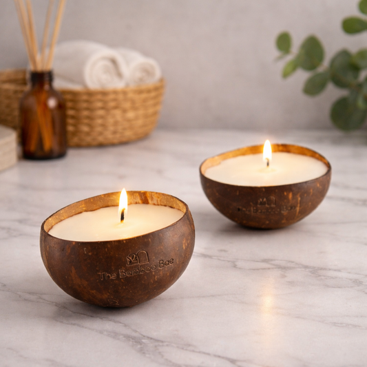 This Coconut Shell Soy Candle Is Made to Relax You — Not Pollute Your Air