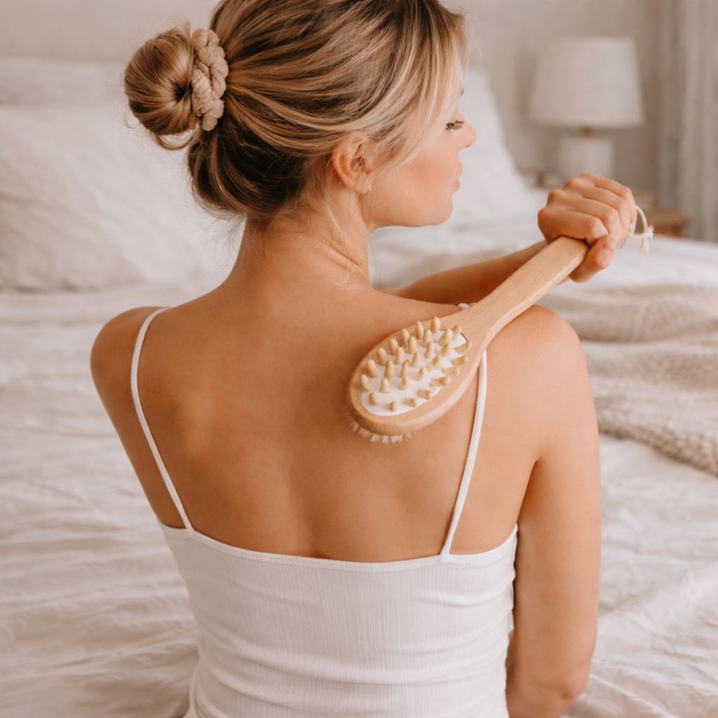 One Bath Brush, Two Rituals: Dry Before, Wet After