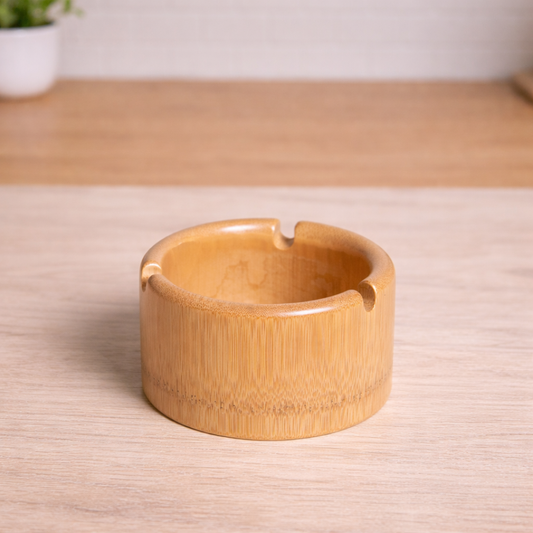Handcrafted Bamboo Ashtray – Eco-Friendly Smoking Accessory
