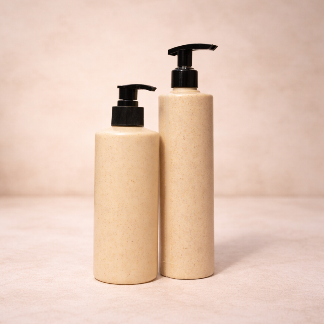 Wheat Straw Dispenser Bottle – Refillable Pump Dispenser
