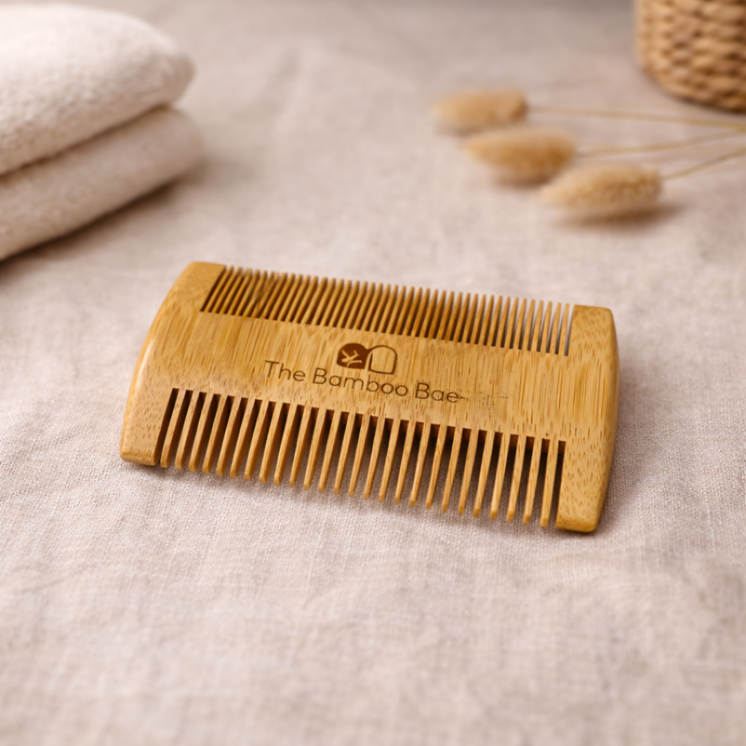 Bamboo Lice Comb | Natural & Reusable Lice Removal Comb for Kids & Adults
