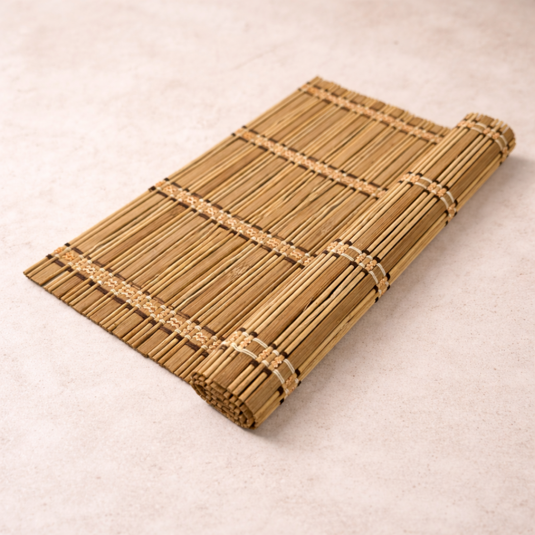 Natural Bamboo Dining Mats – Reusable Table Placemats