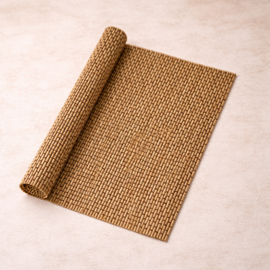 Natural Bamboo Dining Mats – Reusable Table Placemats