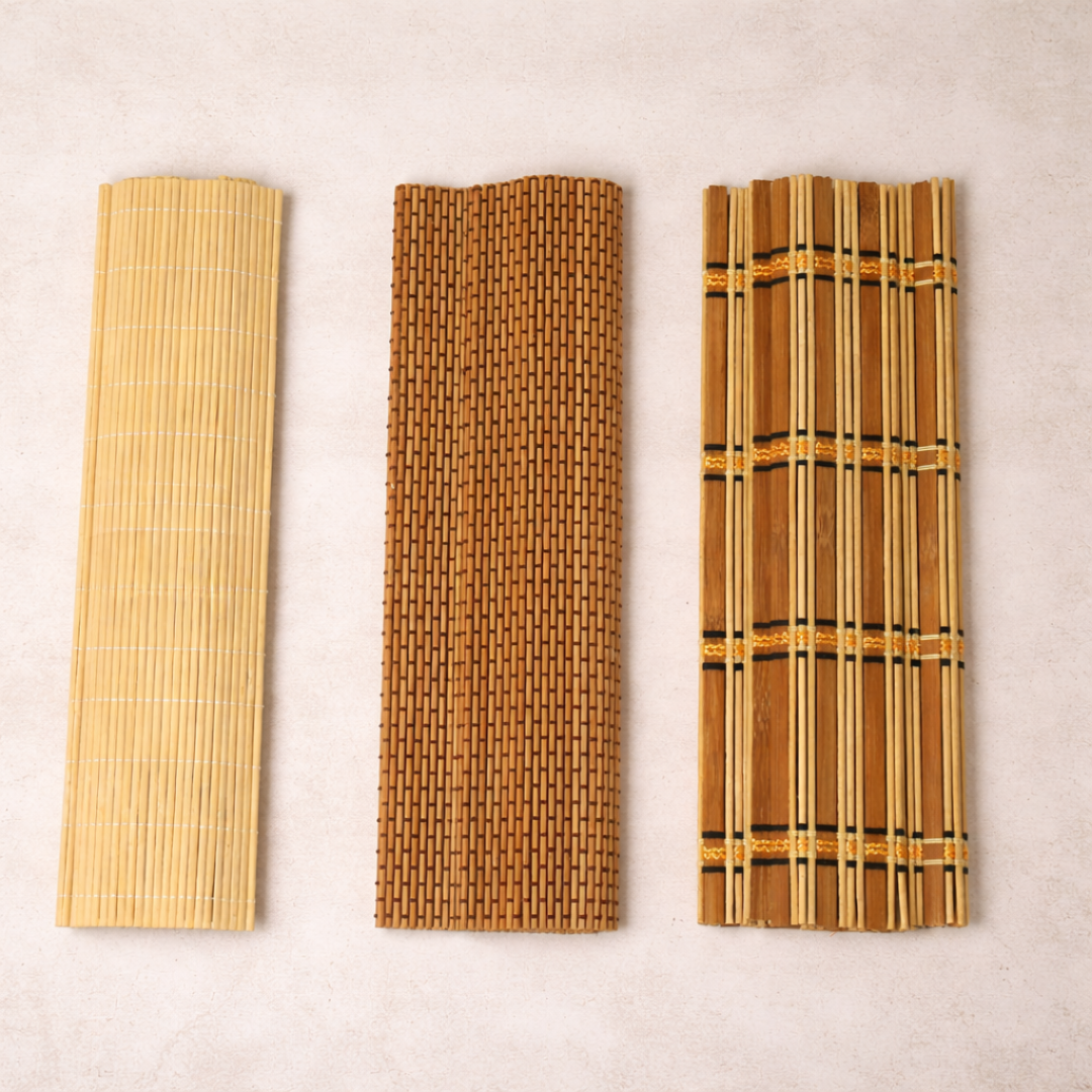 Natural Bamboo Dining Mats – Reusable Table Placemats
