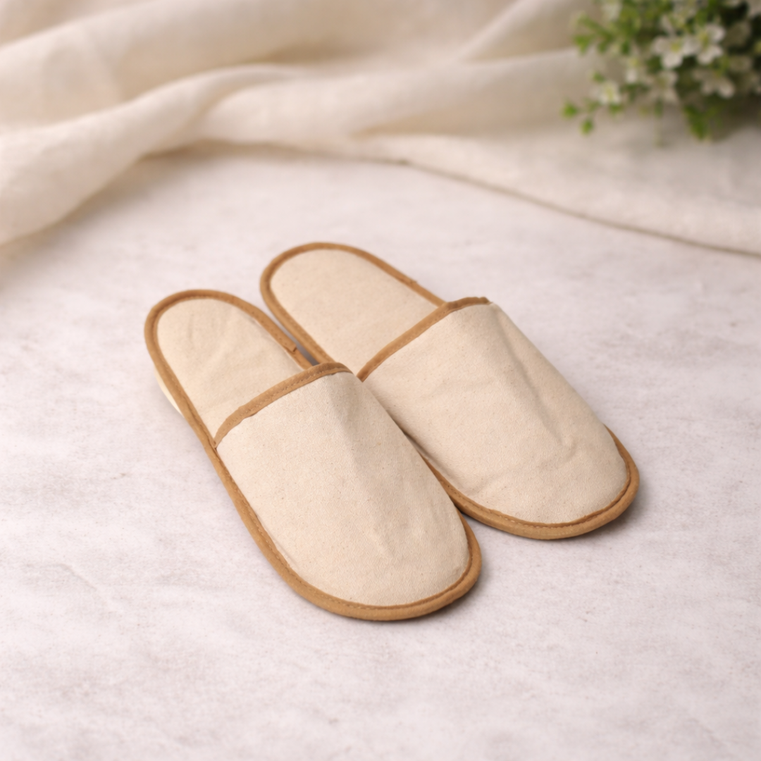 Cotton Duck Fabric | Eco-Friendly Slippers – Reusable Hospitality Slippers