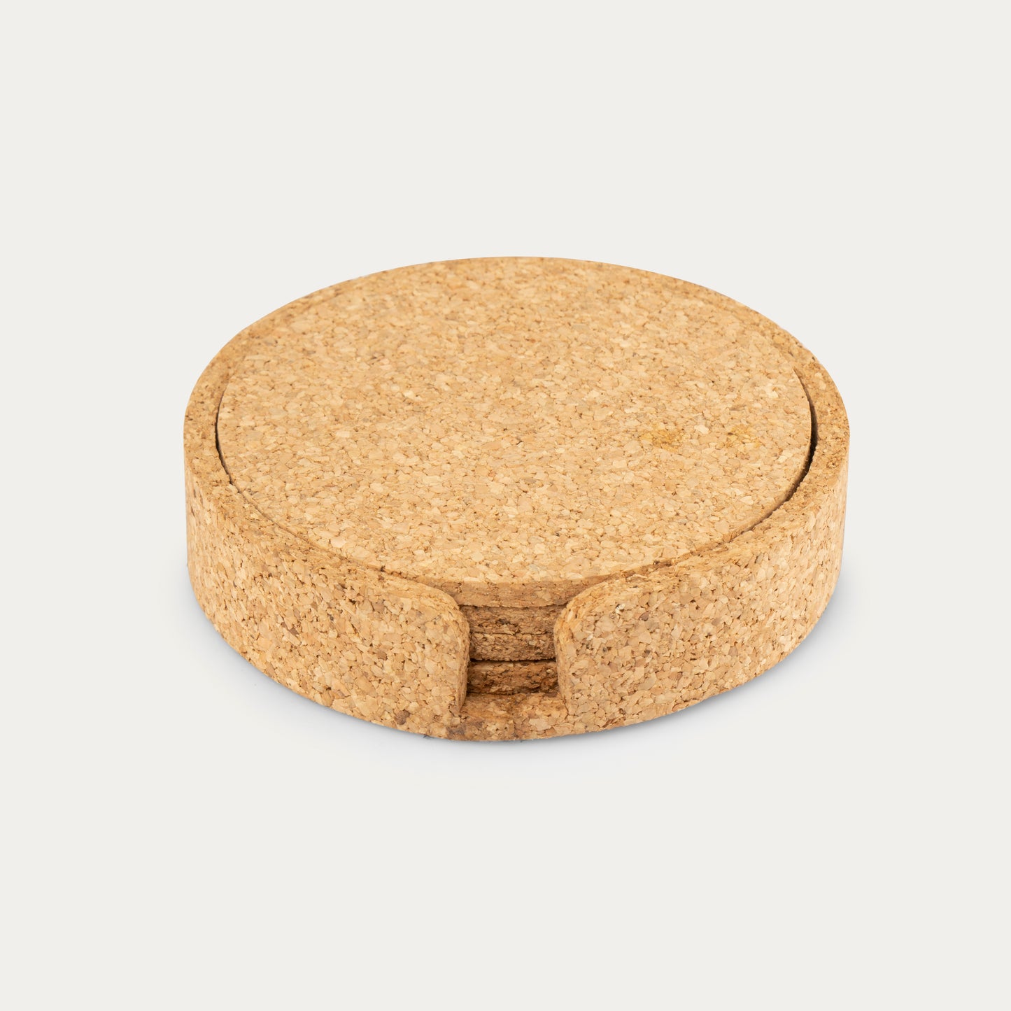 Cork Coaster Set | 4 pcs with stand | Sustainable Cork Coasters | Eco friendly