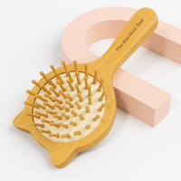Bamboo Mickey Paddle Brush | Eco - Friendly Bamboo Hair Brush