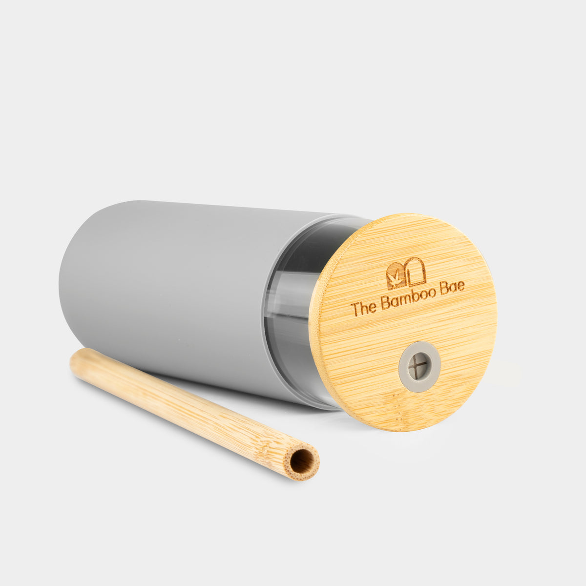 Glass Sipper with Bamboo Lid & Straw – Eco Tumbler - The Bamboo Bae