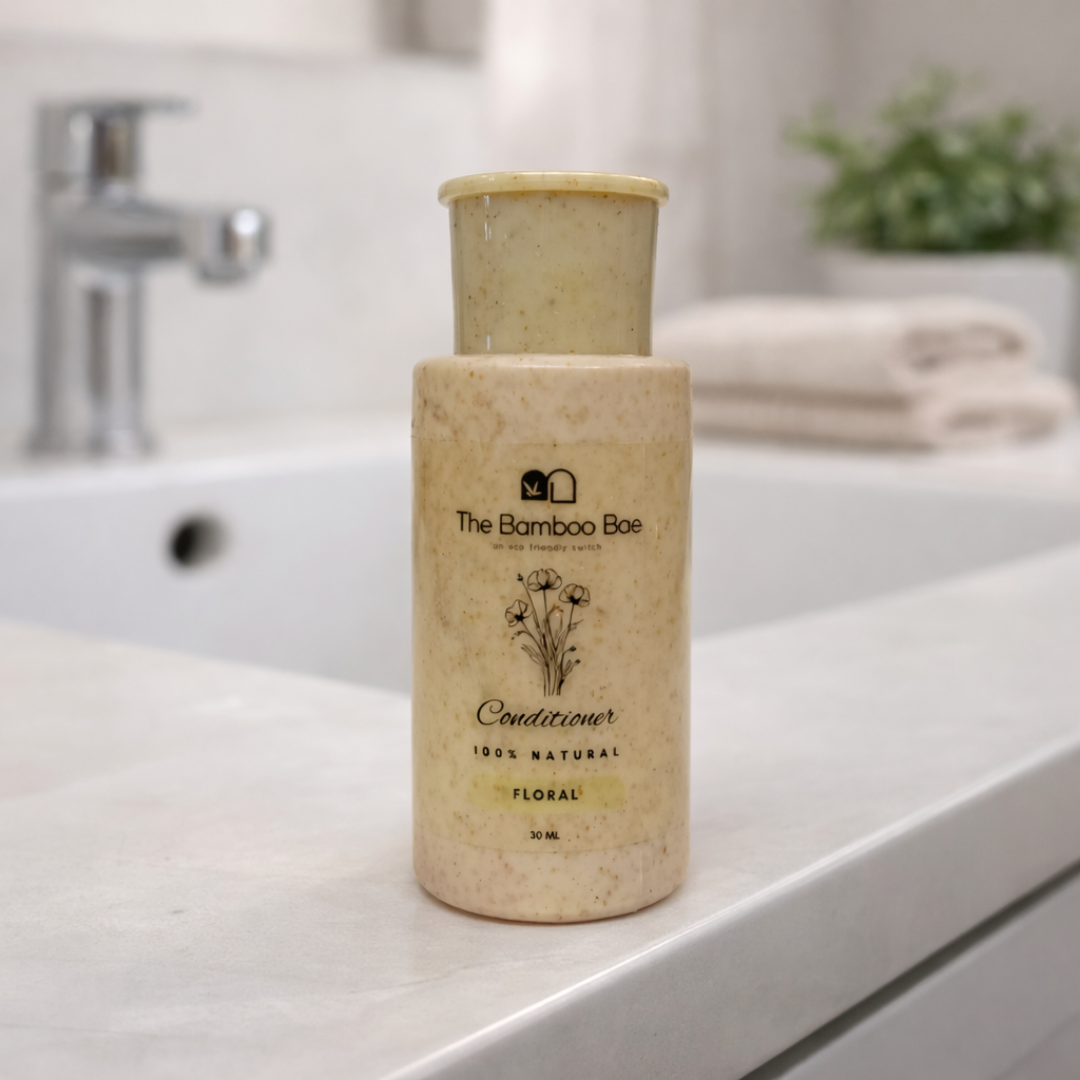 Eco-Friendly Wet Amenities Set – Floral (Shampoo, Shower Gel, Conditioner & Moisturizer | 30 ml Each)