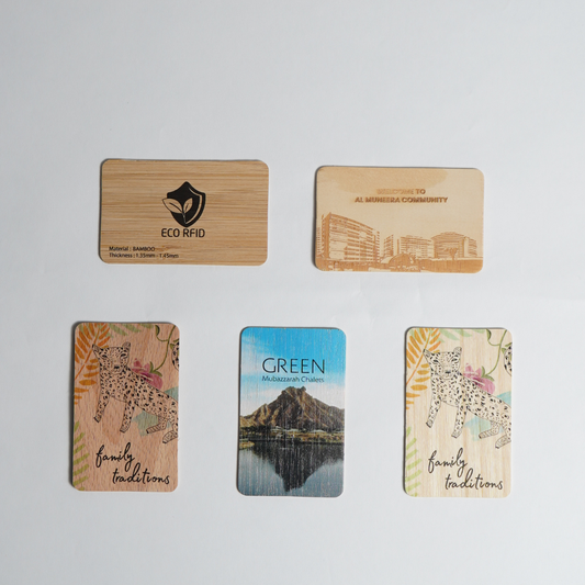 Eco-Friendly Bamboo RFID Access Card – Customizable Keycard