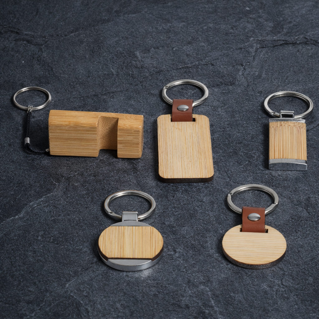 Sustainable Bamboo Keychains | Personalized Eco-Friendly Accessories