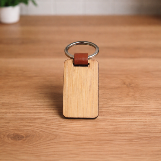 Sustainable Bamboo Keychains | Personalized Eco-Friendly Accessories