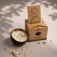 Vanilla Luxe Glow – Coconut Shell Soy Wax Candle