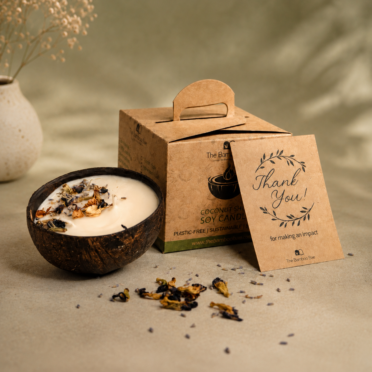 Midnight Bloom with Night Jasmine – Coconut Shell Soy Wax Candle