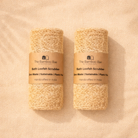 Natural Loofah Bath Scrubber – 100% Biodegradable Body Exfoliator | Plastic-Free Bath Sponge