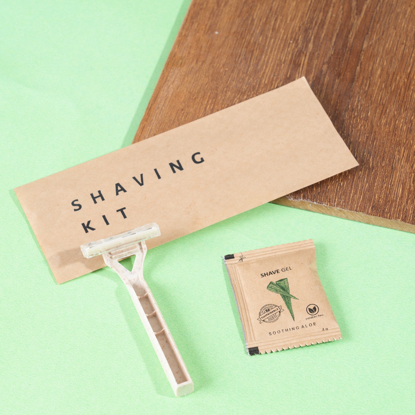 Wheat Straw Shaving Kit | Sustainable Grooming for Hotels & Resorts