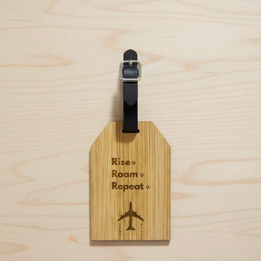 Bamboo Luggage Tag – Eco-Friendly Travel Accessory