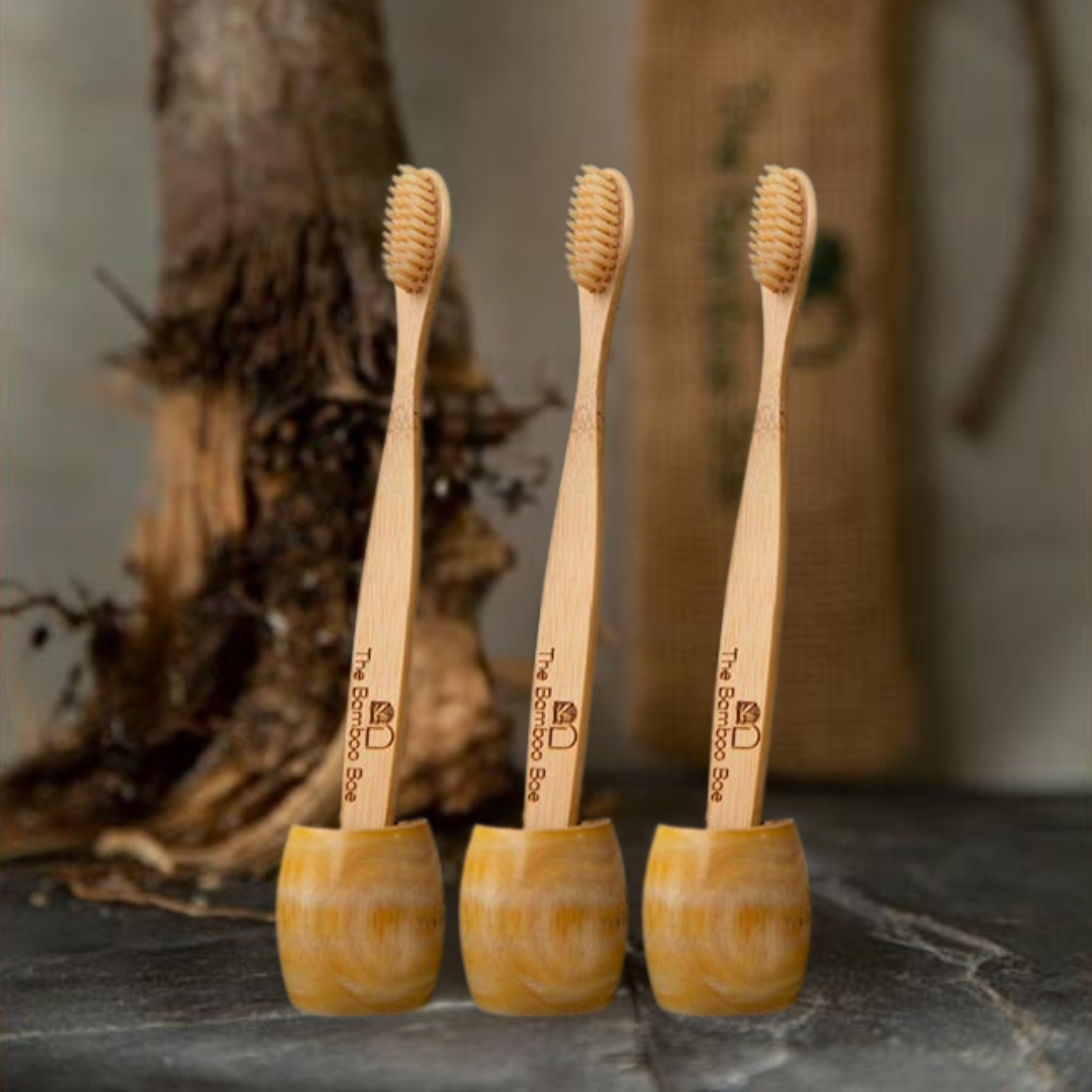 Bamboo Toothbrush | Charcoal Activated Bristles | Eco Friendly Toothbrush