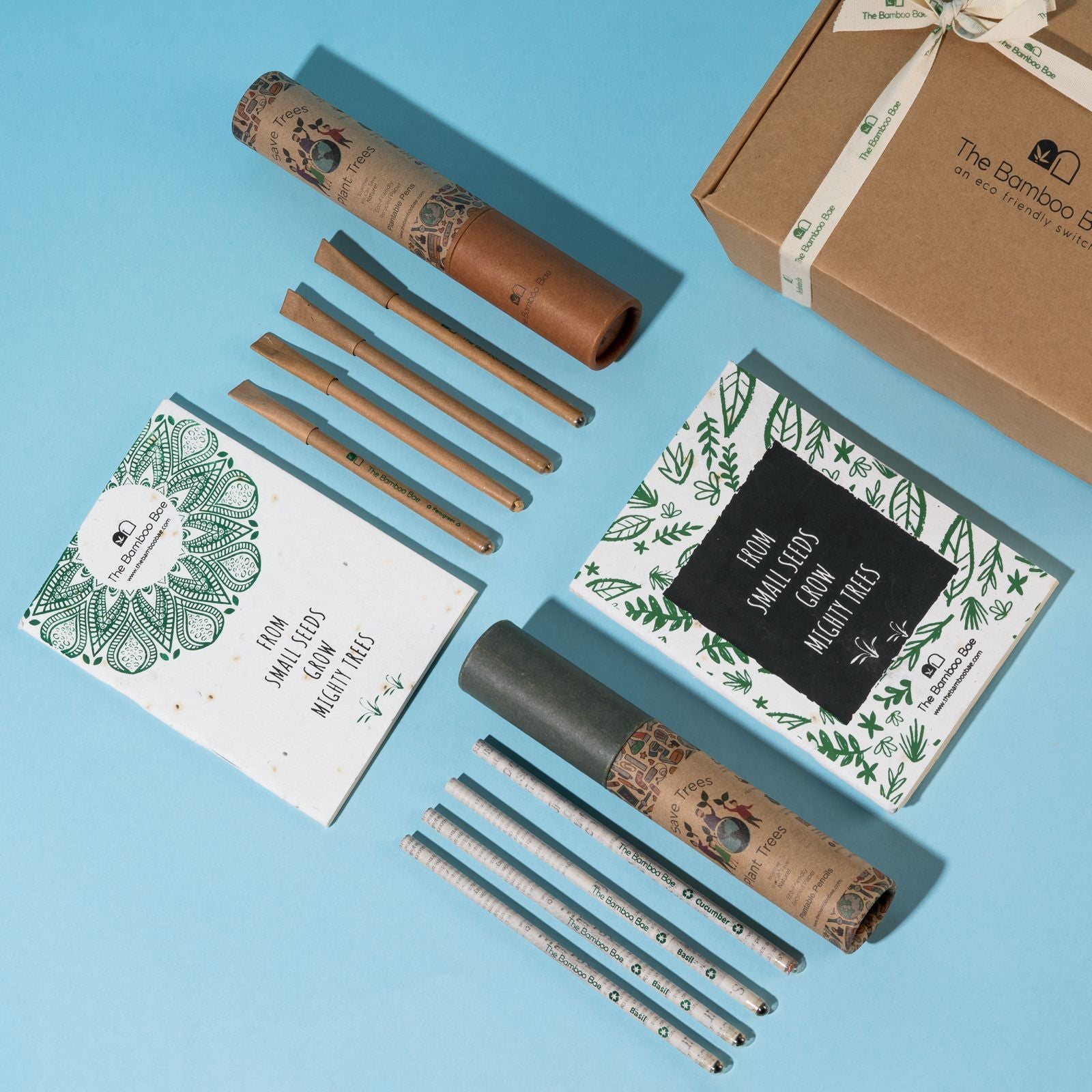 Plantable Stationery Kit - Eco-Friendly Notebook, Pen & Pencil Set ...