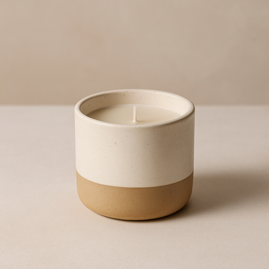 Clay & Coffee Glow - Ceramic Coffee Candle | Eco-Luxury Soy Wax