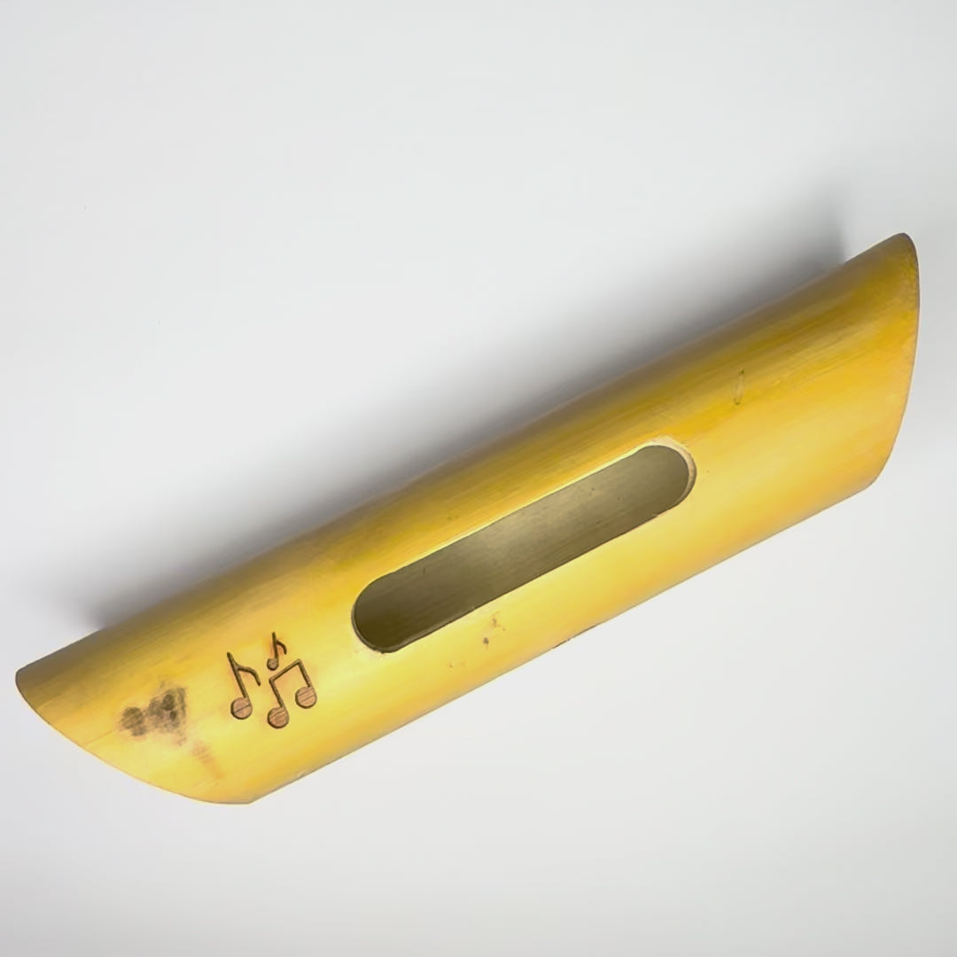 Eco-friendly bamboo acoustic speaker and mobile stand with cotton pouch – natural sound amplifier, no power required.