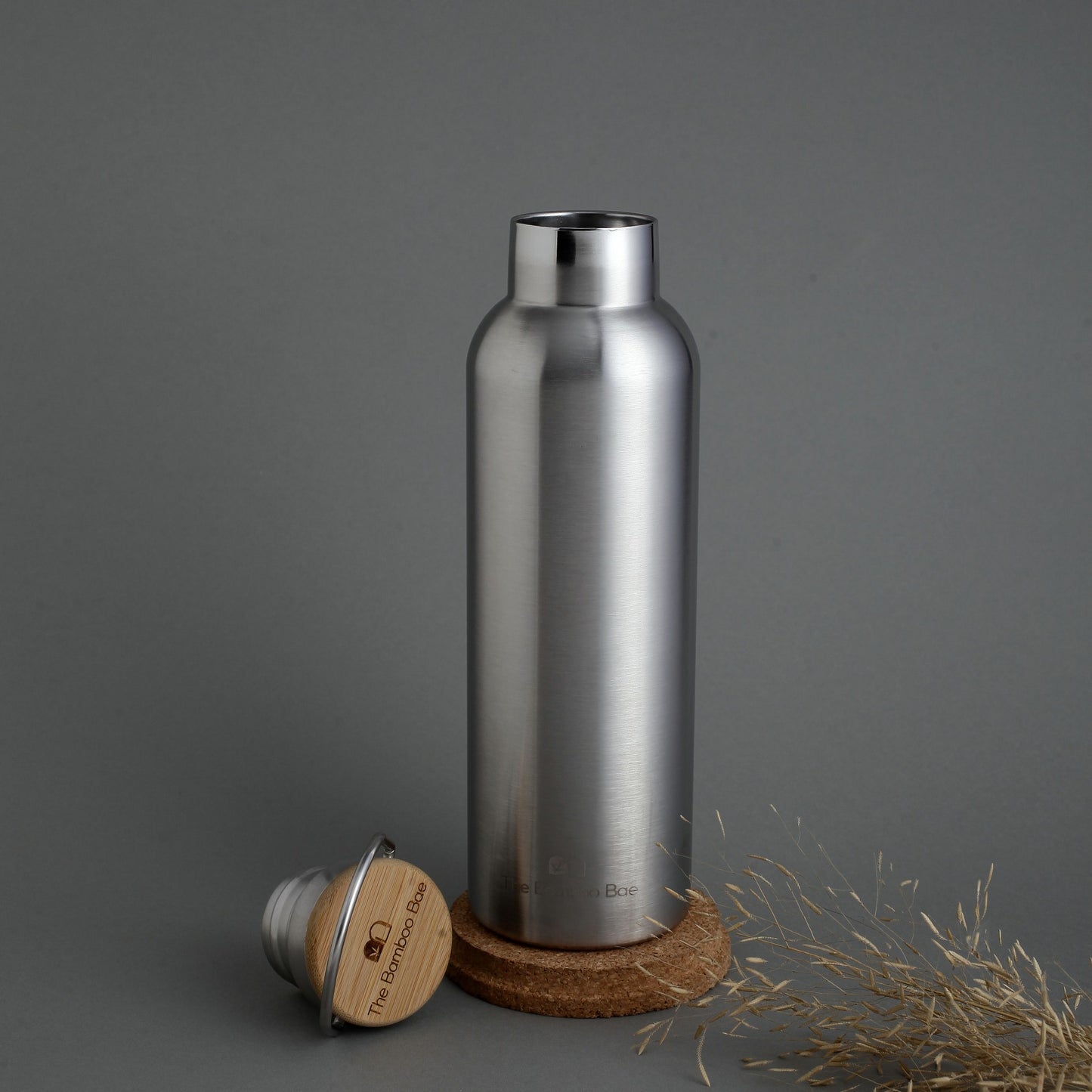 Bamboo Lid Thermos Bottle | Bamboo Bottle with Double Wall 304 SS
