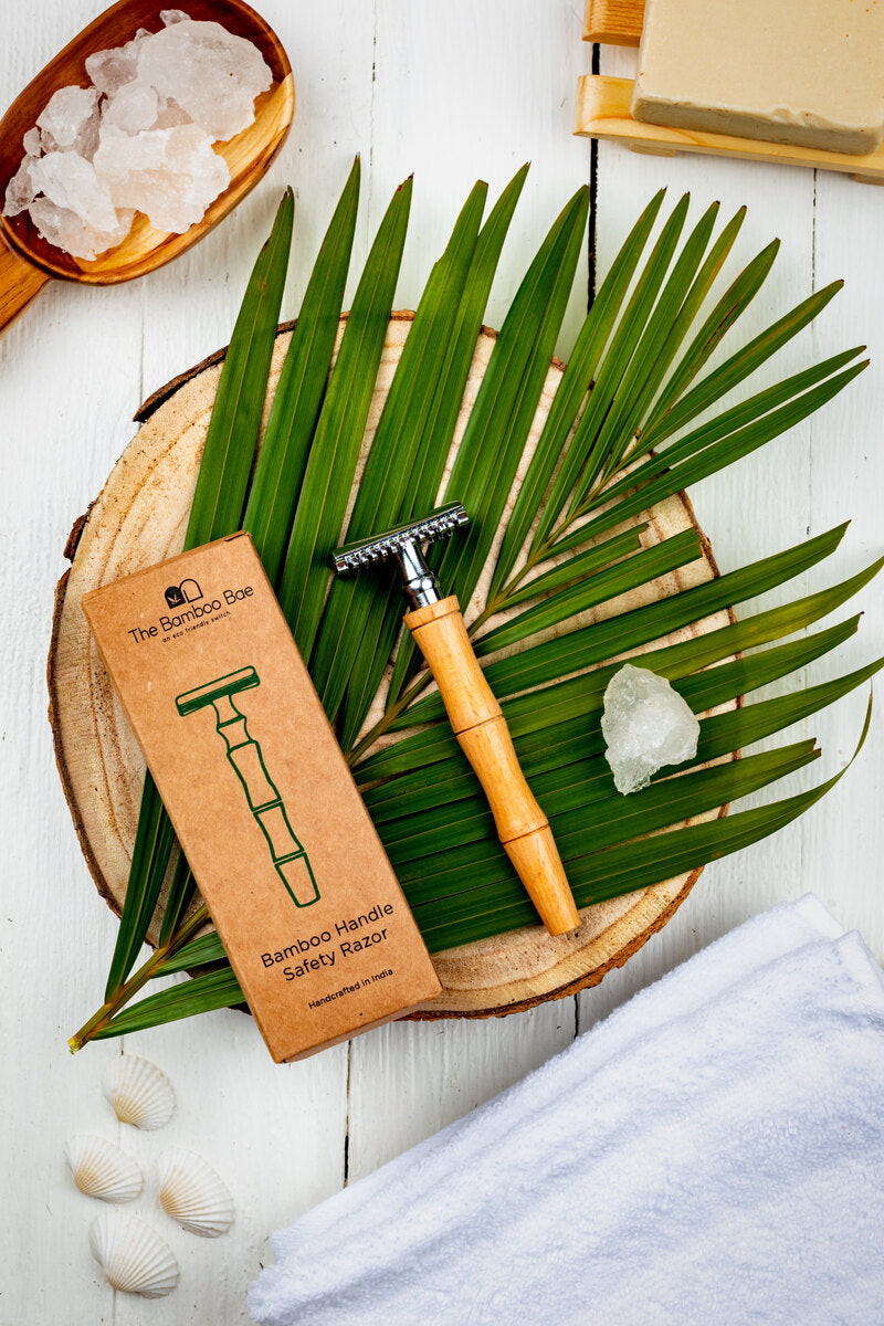 Bamboo Razor | Shaving Razor For Men Women | Dual Edge Safety Razor