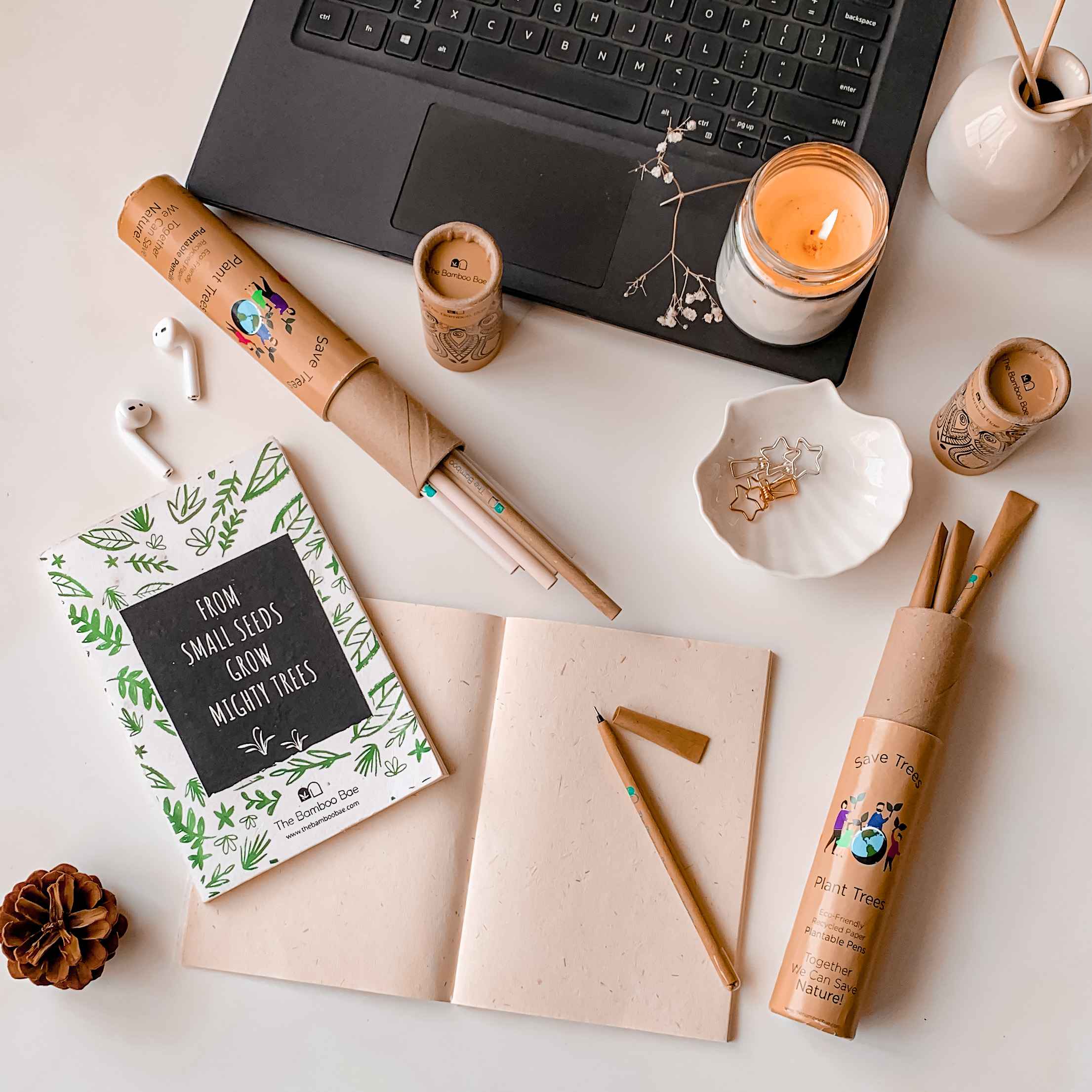 Compostable Notebooks Eco-Friendly Notebooks - Plantable Notebook – The Bamboo Bae
