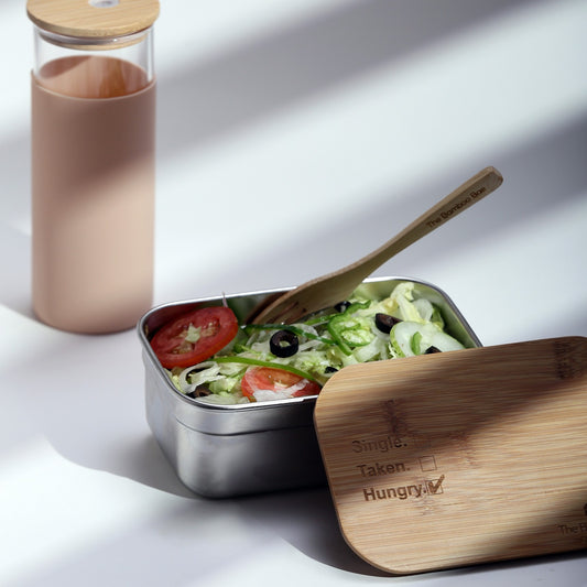 Bamboo Lid Stainless Steel Lunch Box | Bento Box | Tiffin