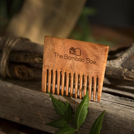 Mini Comb | Neem Wood Comb | Perfect for Travelling | For Men & Women