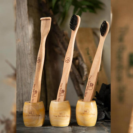 Wooden Toothbrush Holder