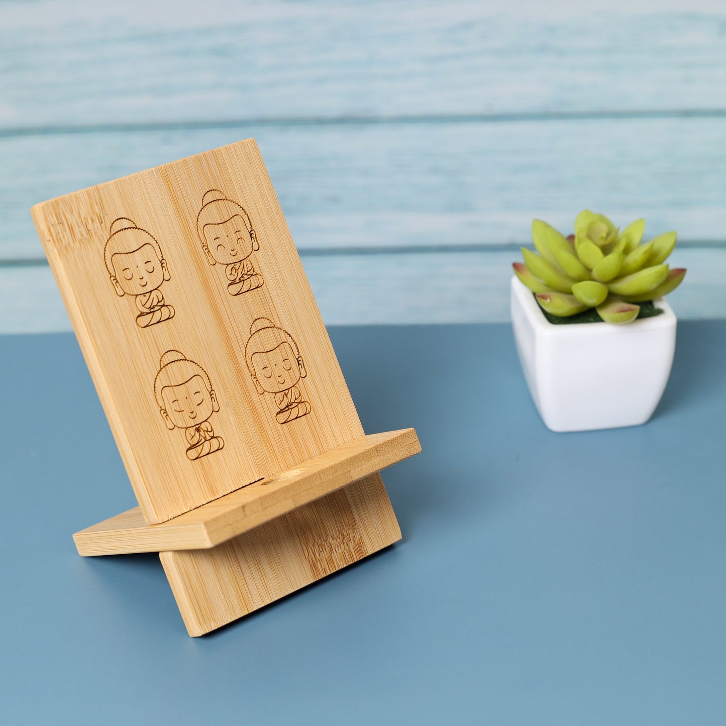 Bamboo Collapsible Mobile Stand