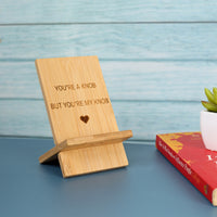 Bamboo mobile stand