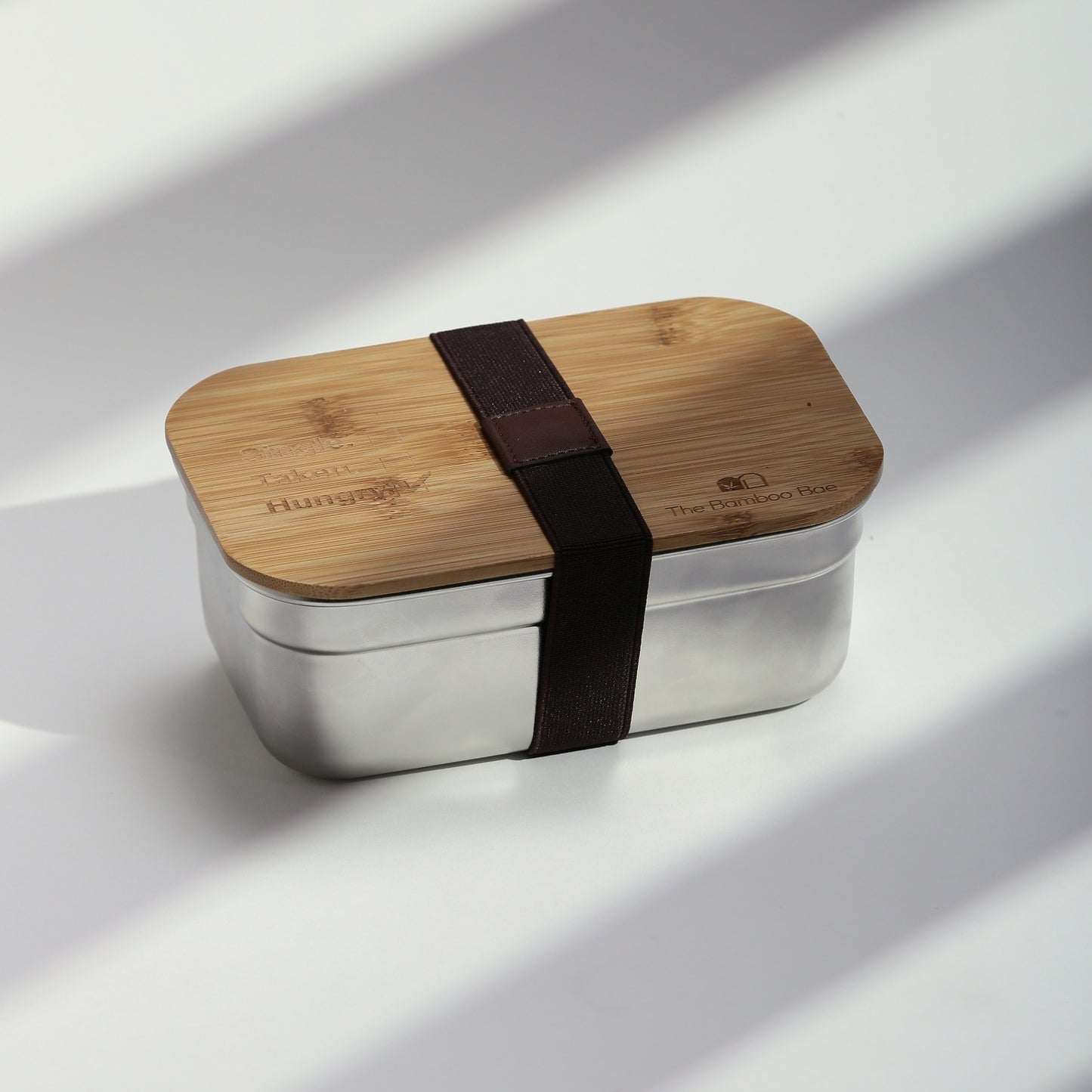 Bamboo lid lunch box