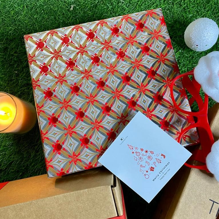 Drunken Santa Gift Box | Sustainable Celebration with Wine Glasses & Soy Candle